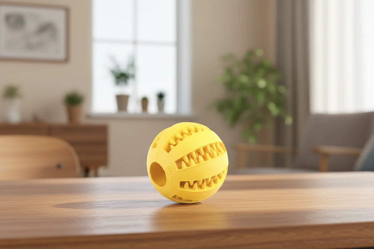 CORYNCO™ Palla per la Pulizia dei Denti in Gomma Naturale - Gioco Interattivo per Cani e gatti