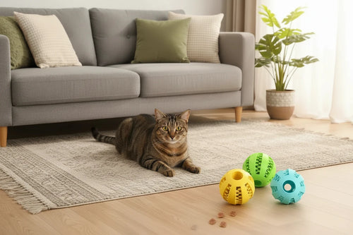 CORYNCO™ Palla per la Pulizia dei Denti in Gomma Naturale - Gioco Interattivo per Cani e gatti